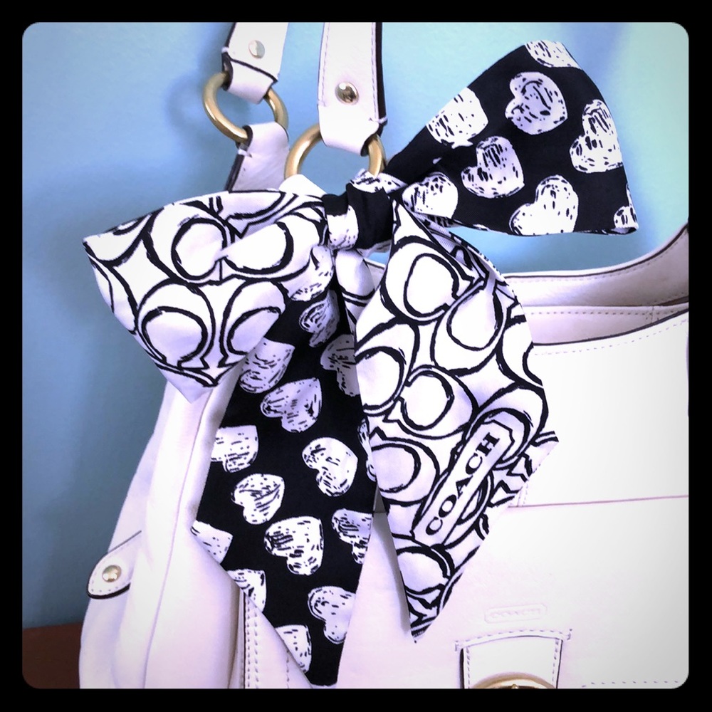 Coach Silk Skinny Scarf NWOT